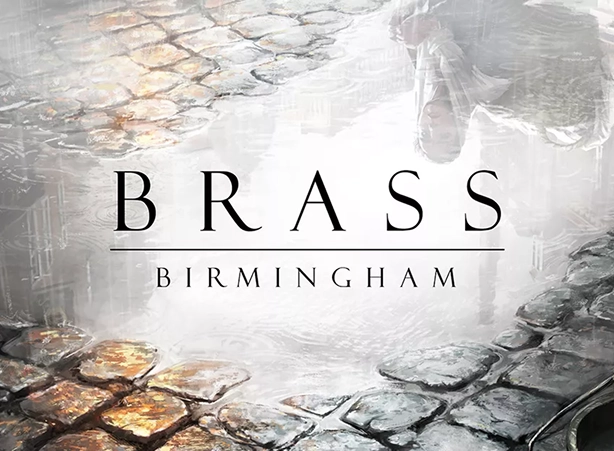 De hoes van het spel Brass met een afbeelding van een bewolkte lucht.